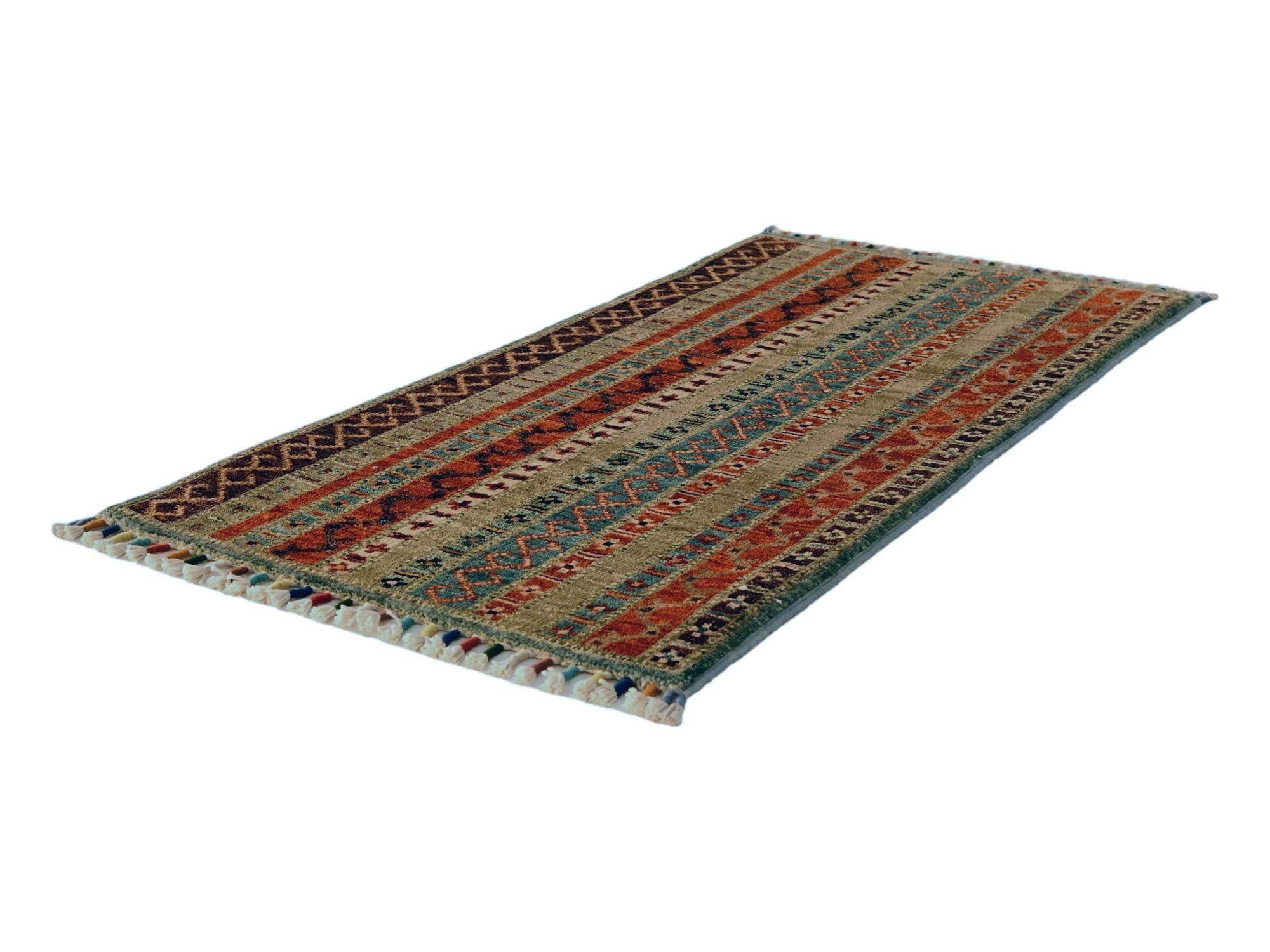 1' 7 x 3' 3 Hand Knotted Kazak Rug