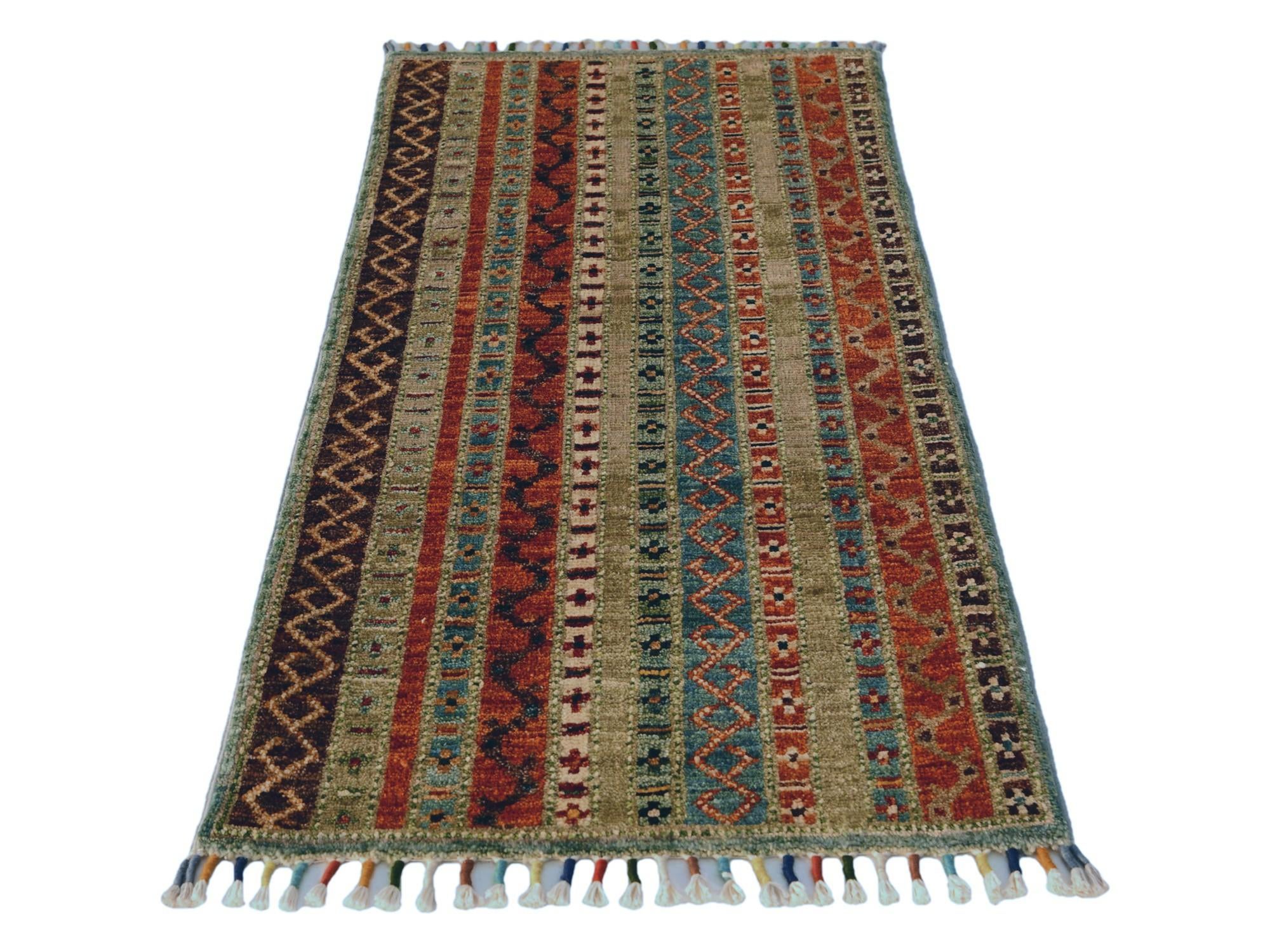 1' 7 x 3' 3 Hand Knotted Kazak Rug