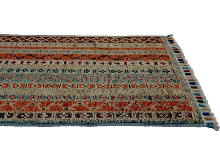 Detail image of 1' 7 x 3' 3 Hand Knotted Kazak Rug