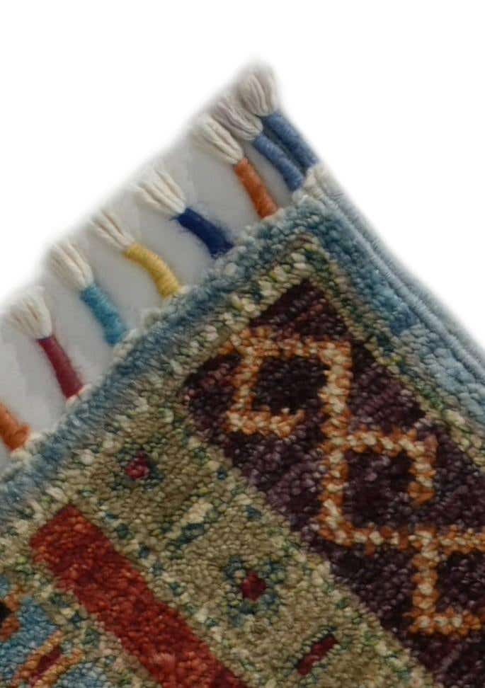 1' 7 x 3' 3 Hand Knotted Kazak Rug