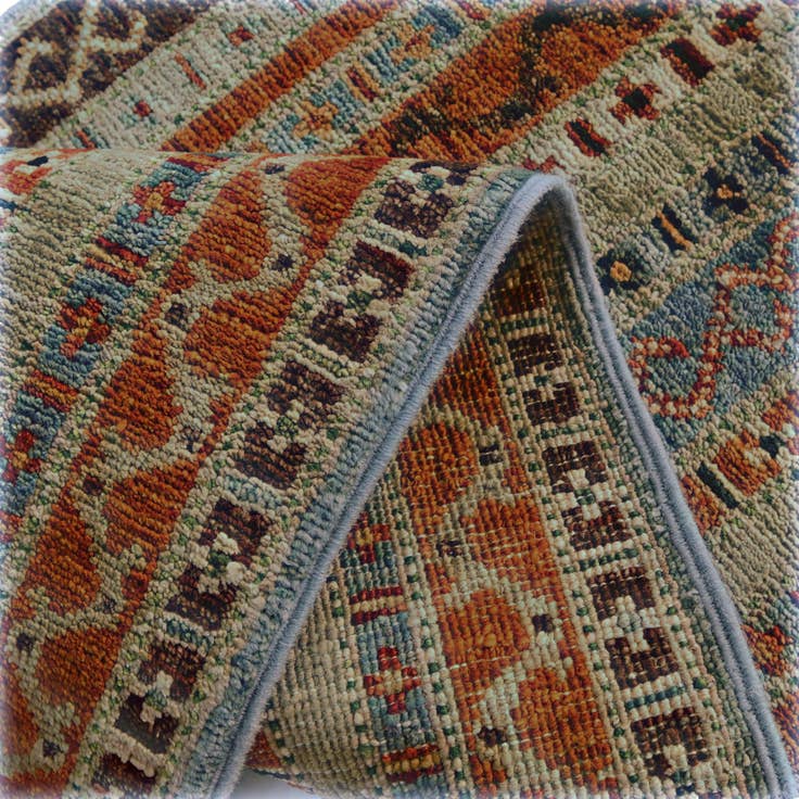 Detail image of 1' 7 x 3' 3 Hand Knotted Kazak Rug