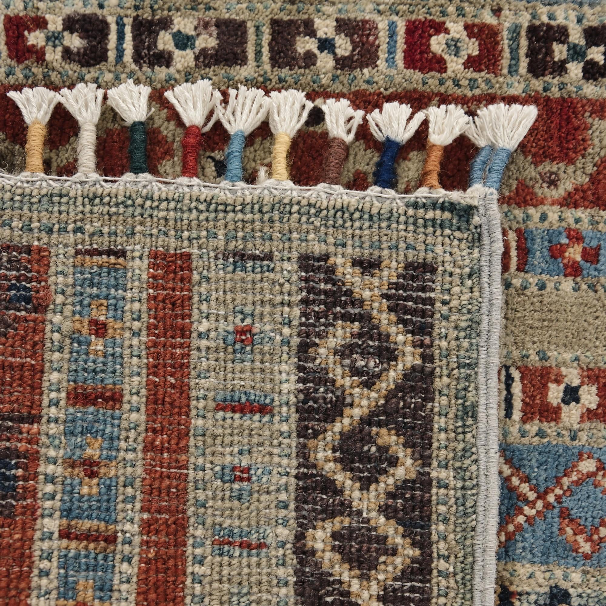 50cm x 100cm Hand Knotted Kazak Rug