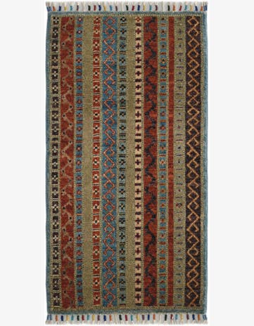 1' 7 x 3' 3 Hand Knotted Kazak Rug