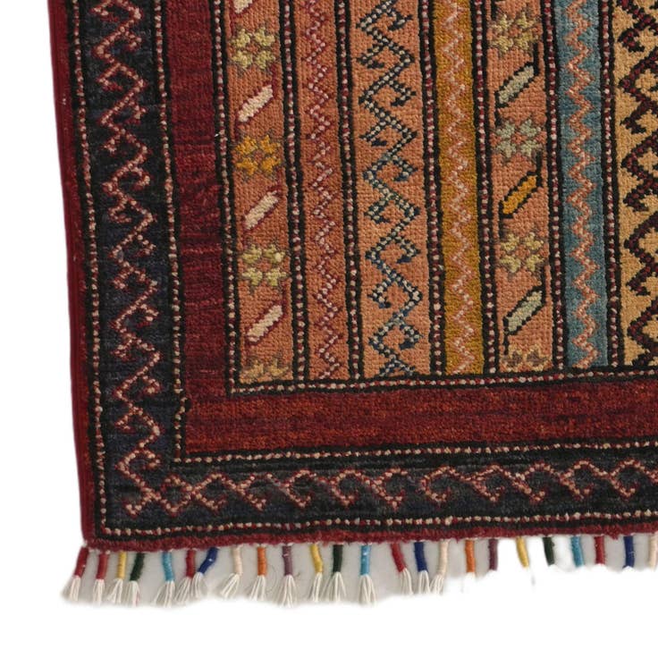 Detail image of 2' x 2' 9 Hand Knotted Kazak Rug