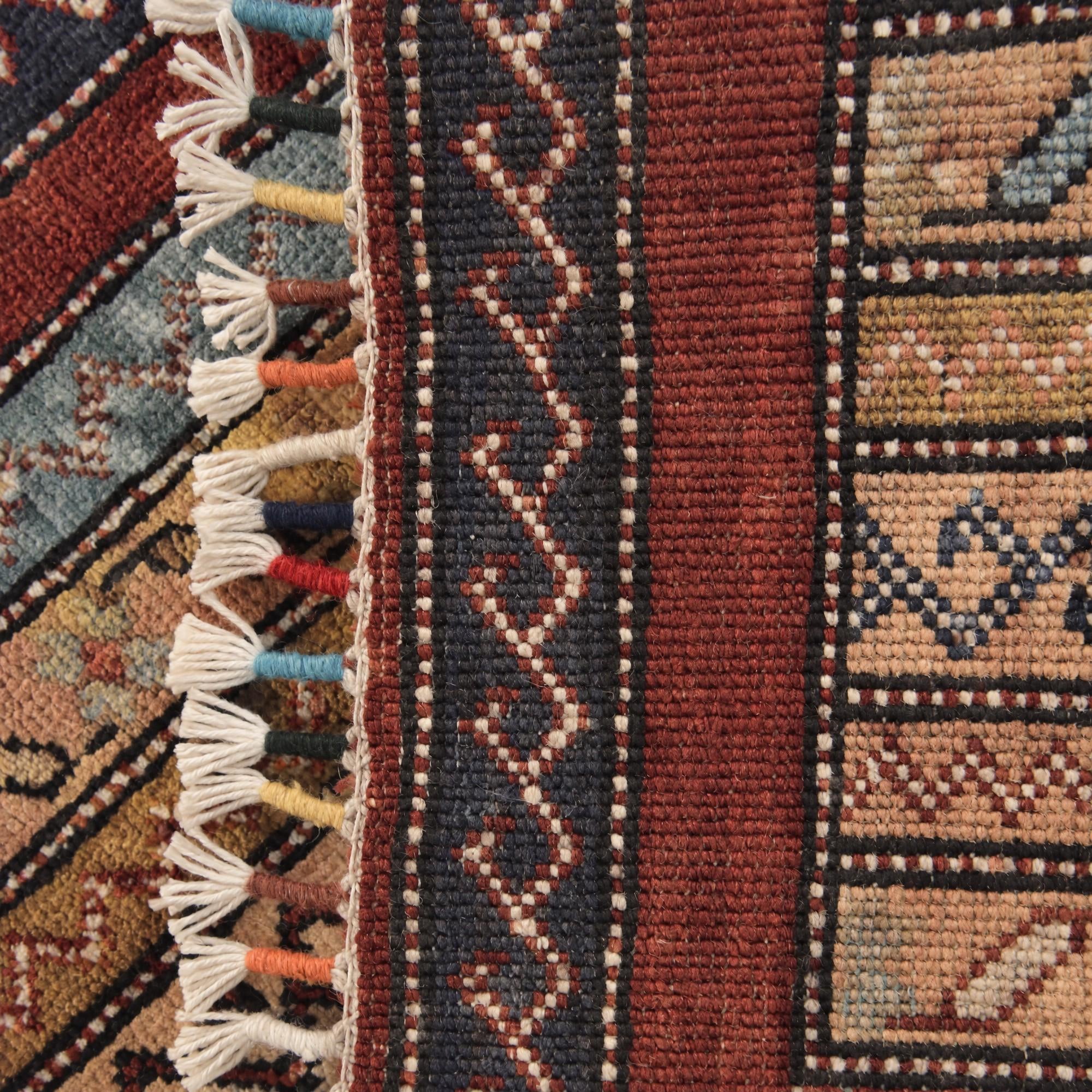 60cm x 85cm Hand Knotted Kazak Rug