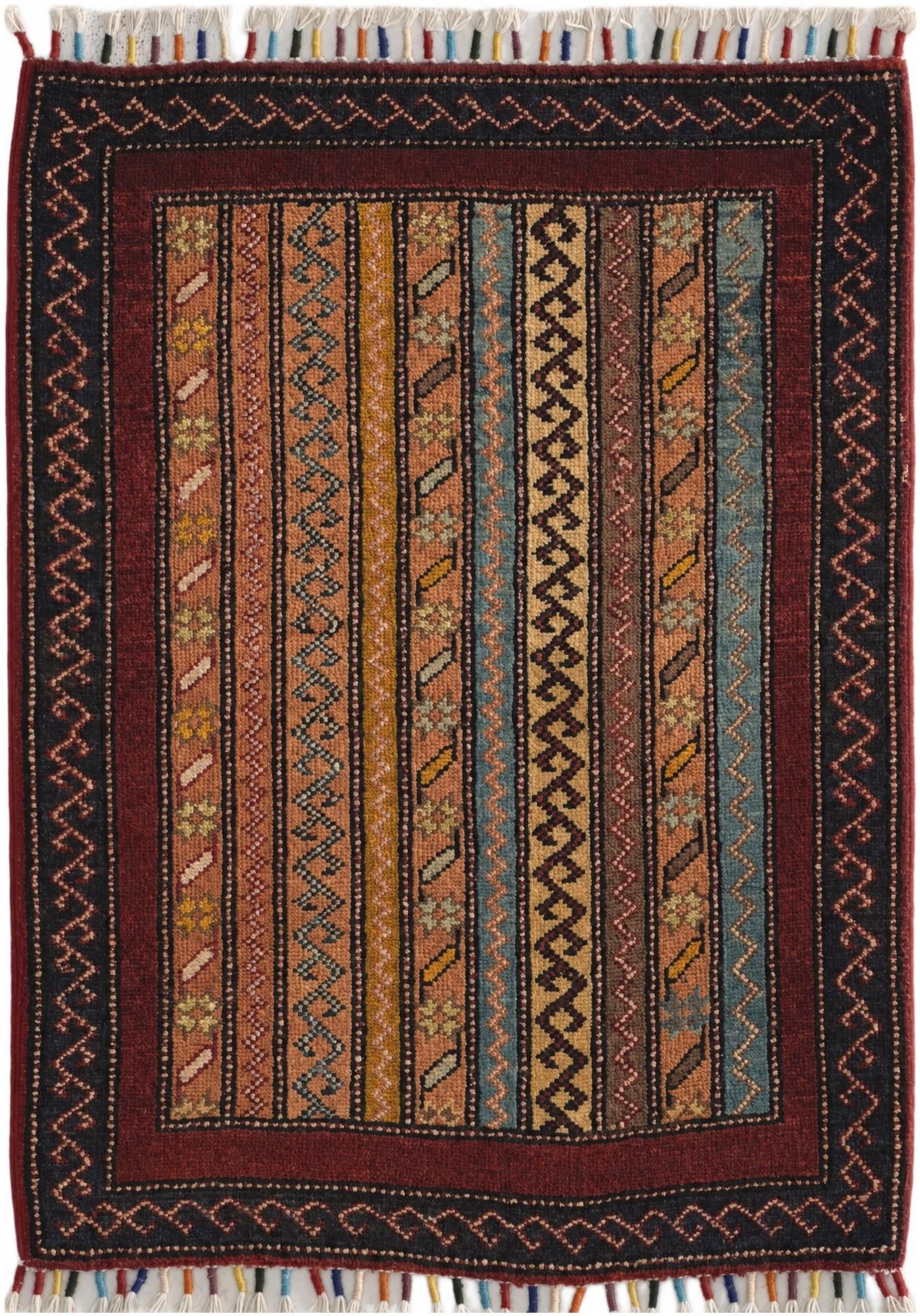 2' x 2' 9 Hand Knotted Kazak Rug
