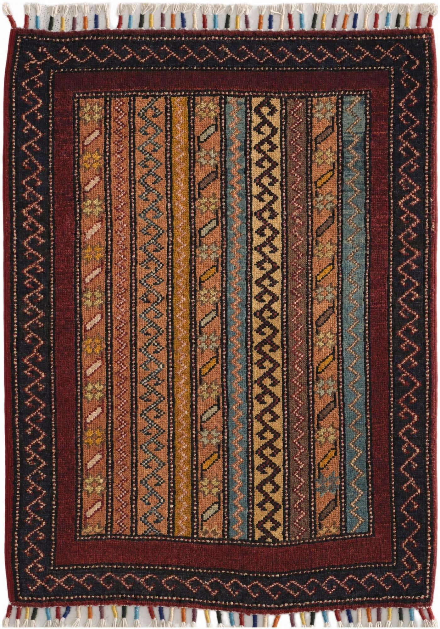 2' x 2' 9 Hand Knotted Kazak Rug