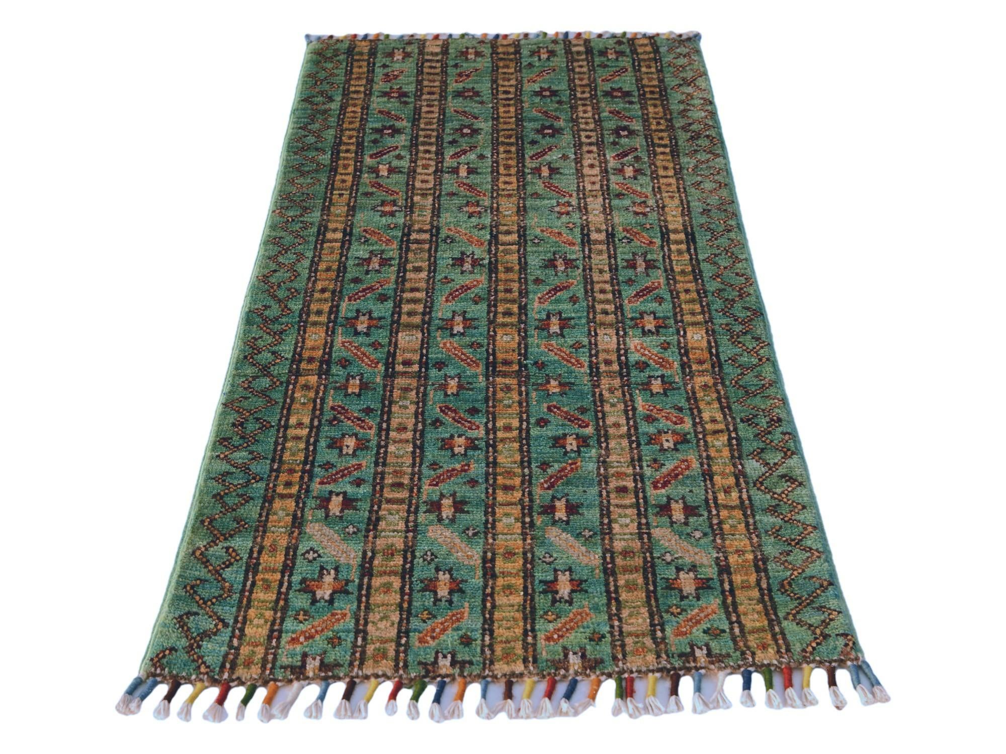 1' 8 x 3' 2 Hand Knotted Kazak Rug