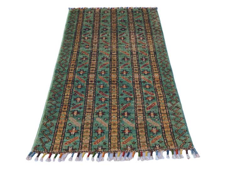 1' 8 x 3' 2 Hand Knotted Kazak Rug
