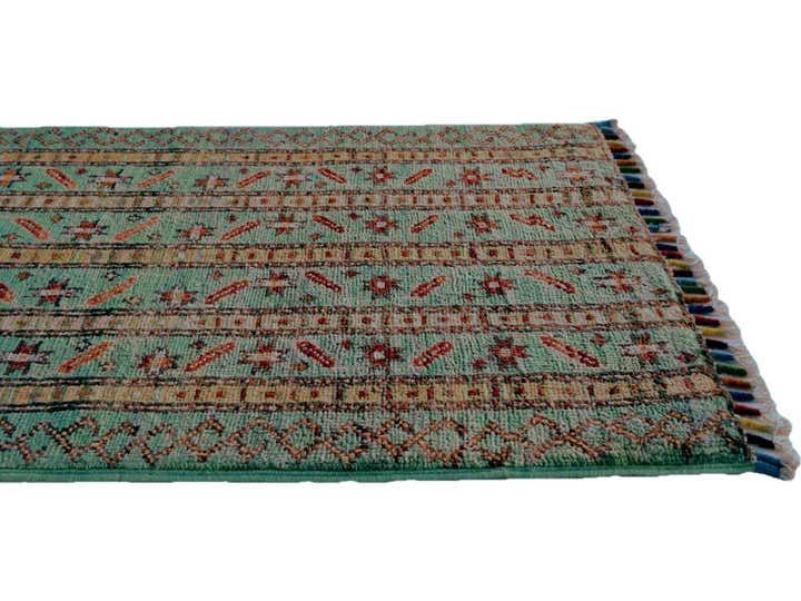 1' 8 x 3' 2 Hand Knotted Kazak Rug