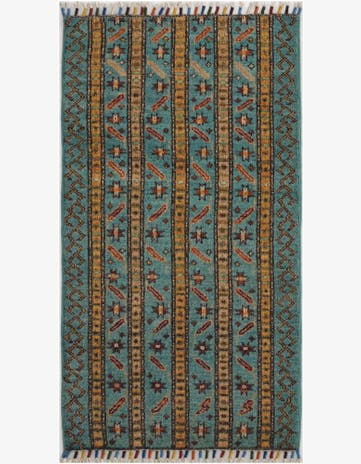 1' 8 x 3' 2 Hand Knotted Kazak Rug