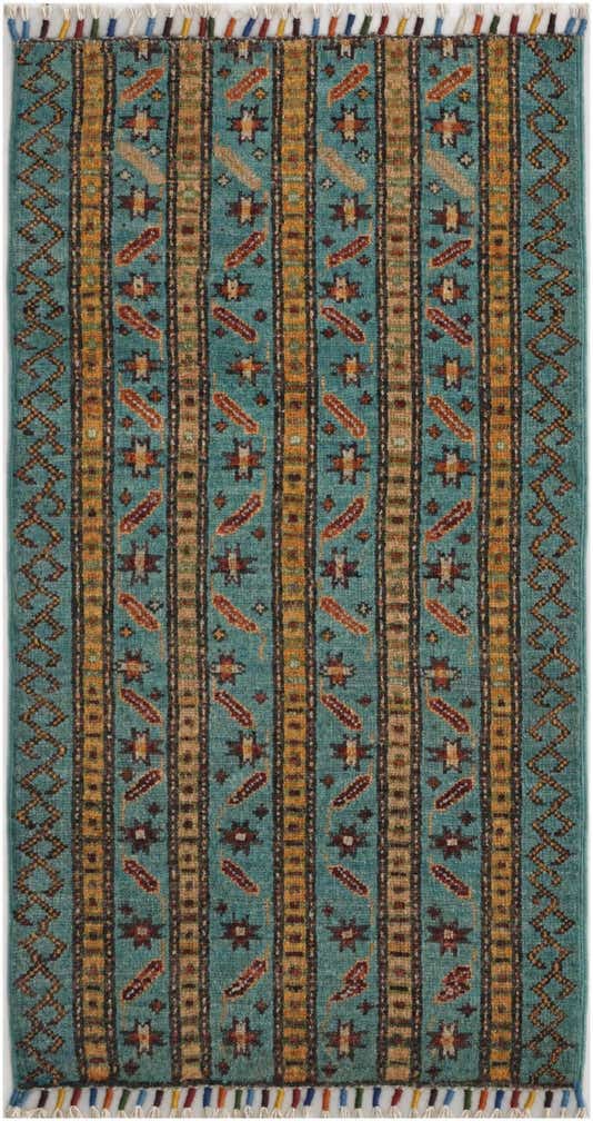 1' 8 x 3' 2 Hand Knotted Kazak Rug