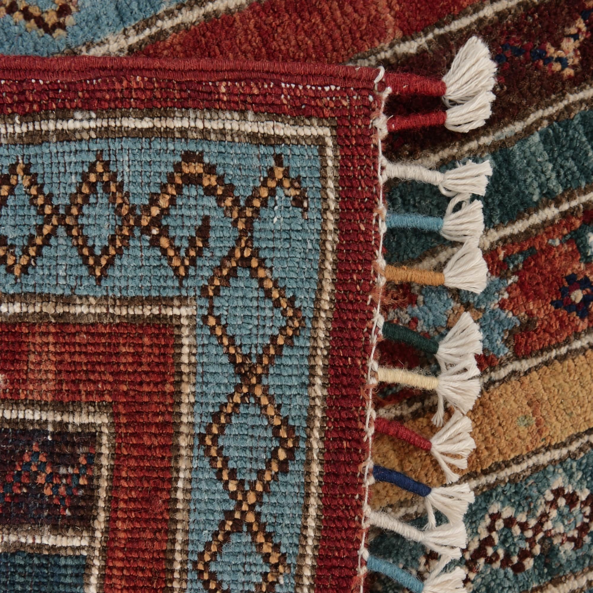 50cm x 100cm Hand Knotted Kazak Rug