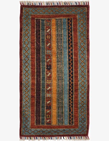 1' 8 x 3' 4 Hand Knotted Kazak Rug