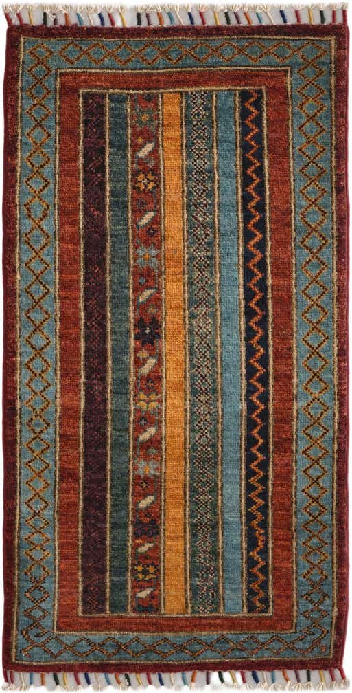 1' 8 x 3' 4 Hand Knotted Kazak Rug