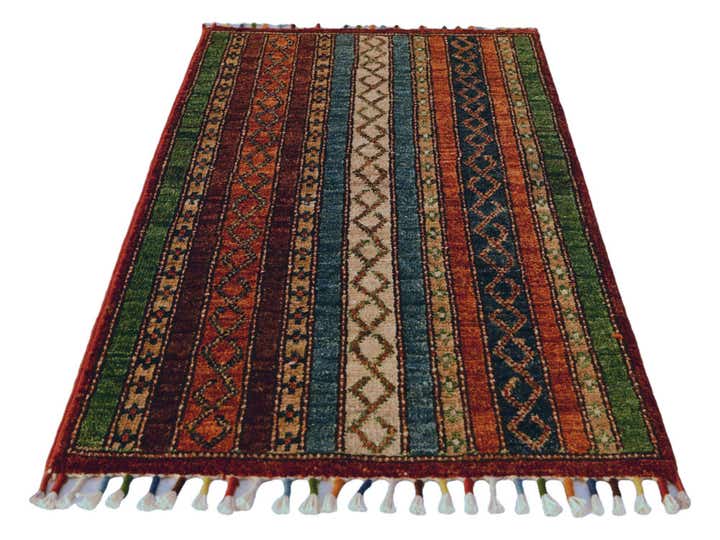 1' 9 x 3' 3 Hand Knotted Kazak Rug