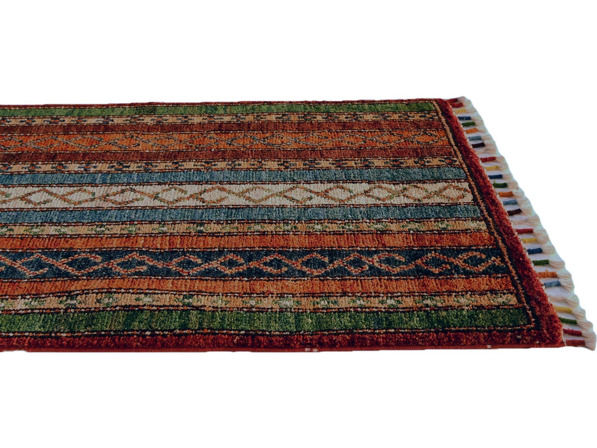 1' 9 x 3' 3 Hand Knotted Kazak Rug