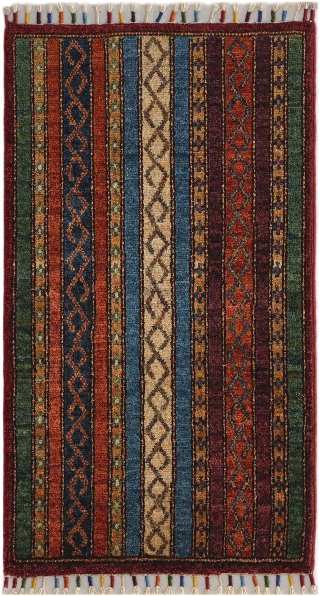 1' 9 x 3' 3 Hand Knotted Kazak Rug