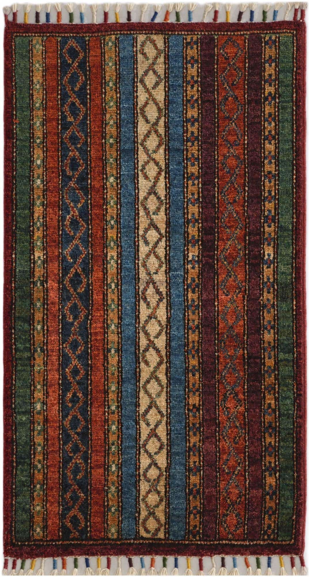 1' 9 x 3' 3 Hand Knotted Kazak Rug