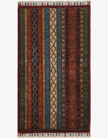 1' 9 x 3' 3 Hand Knotted Kazak Rug