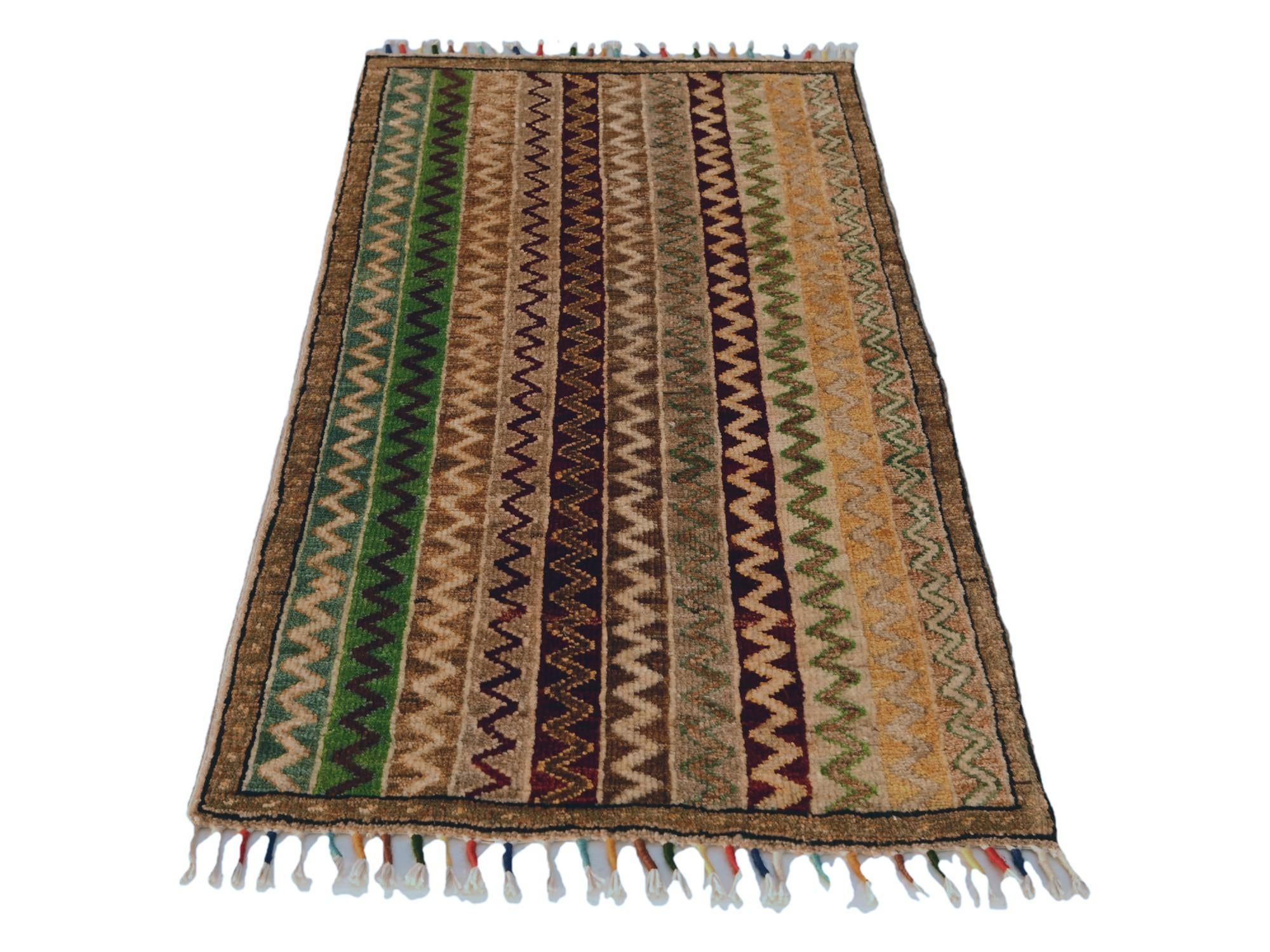 1' 8 x 3' 1 Hand Knotted Kazak Rug