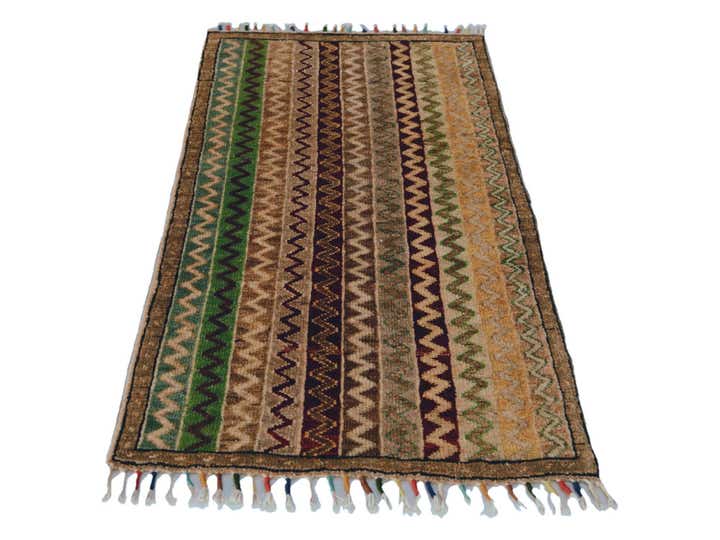 1' 8 x 3' 1 Hand Knotted Kazak Rug