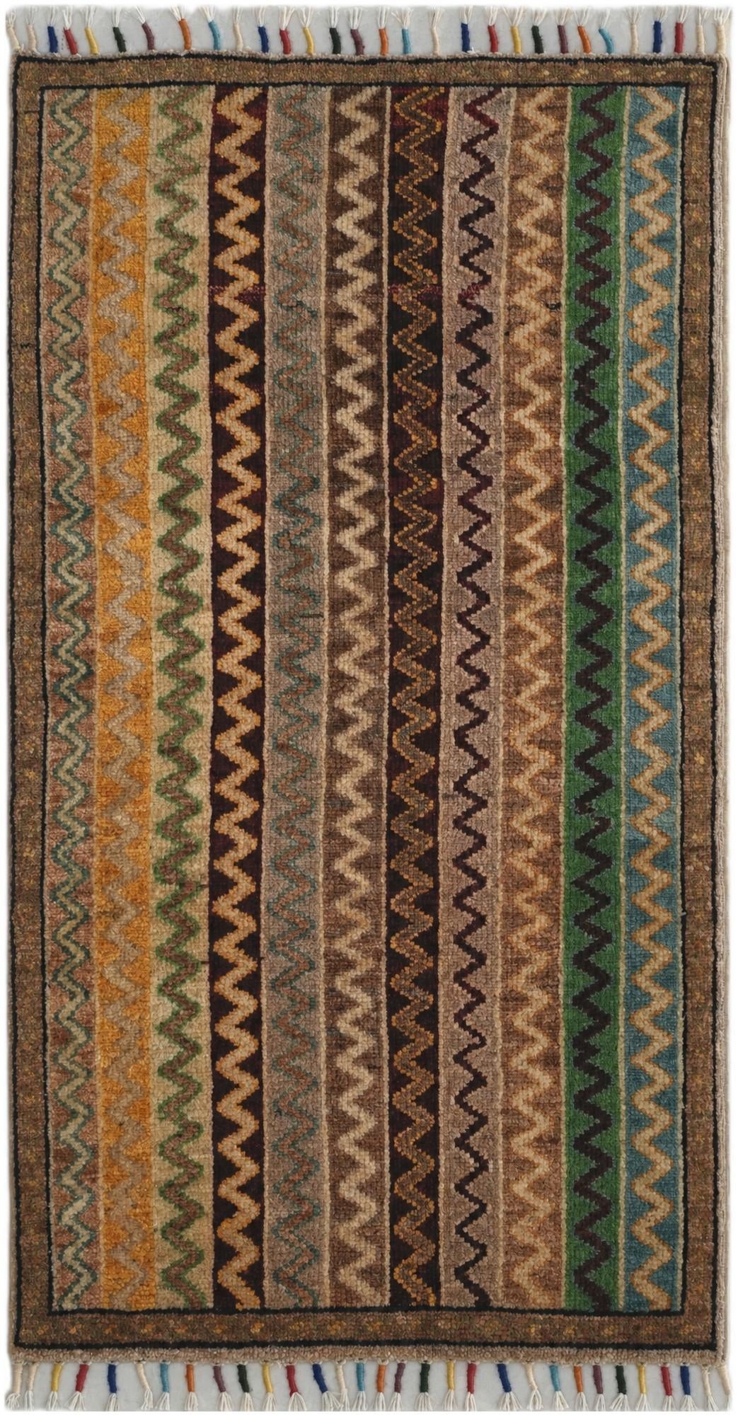 1' 8 x 3' 1 Hand Knotted Kazak Rug