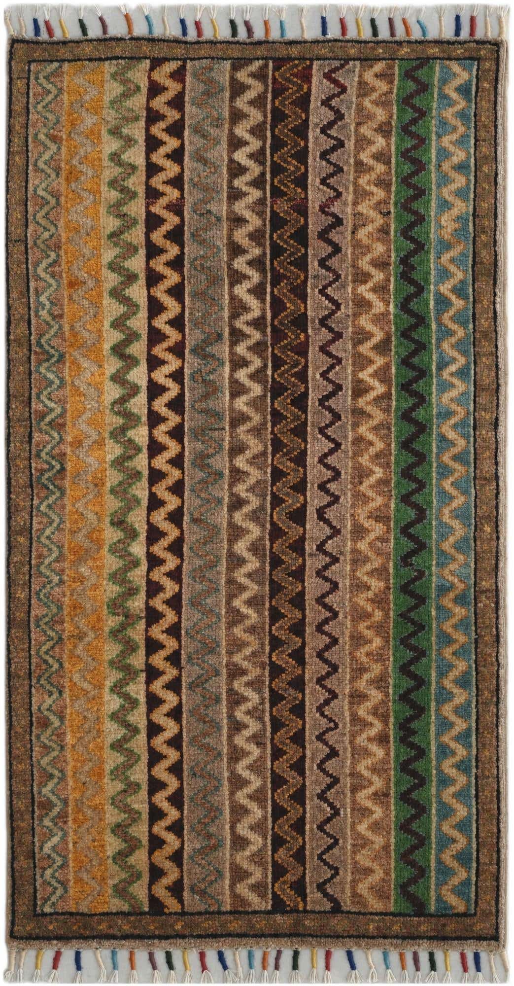 1' 8 x 3' 1 Hand Knotted Kazak Rug
