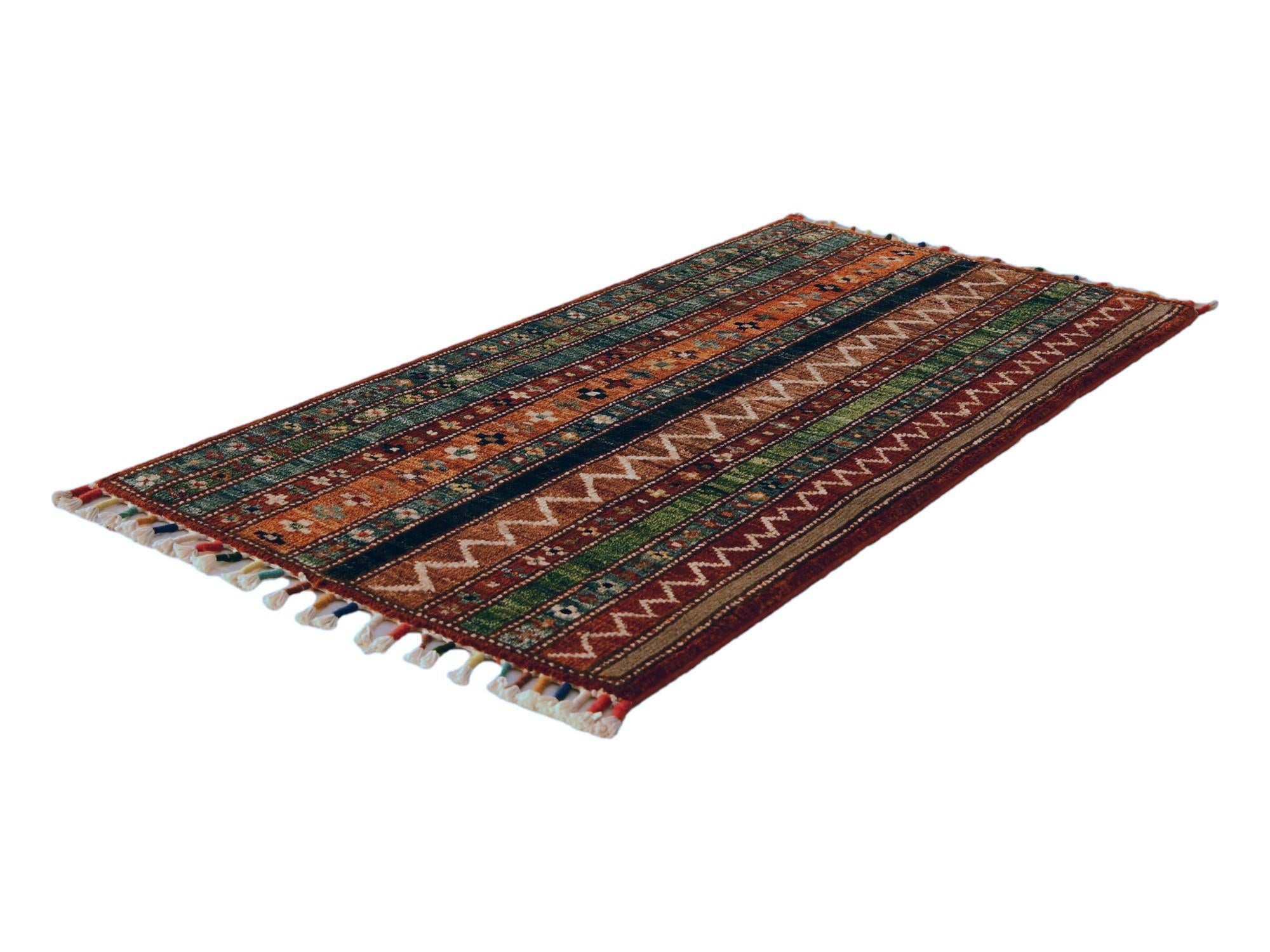 1' 8 x 3' 4 Hand Knotted Kazak Rug