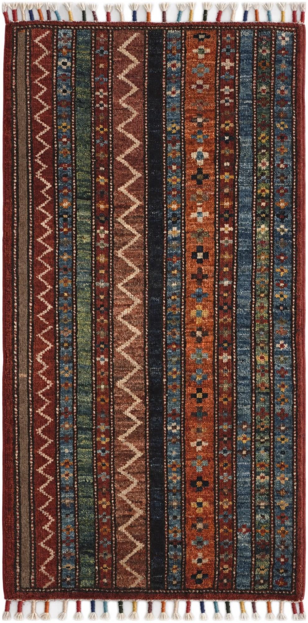1' 8 x 3' 4 Hand Knotted Kazak Rug