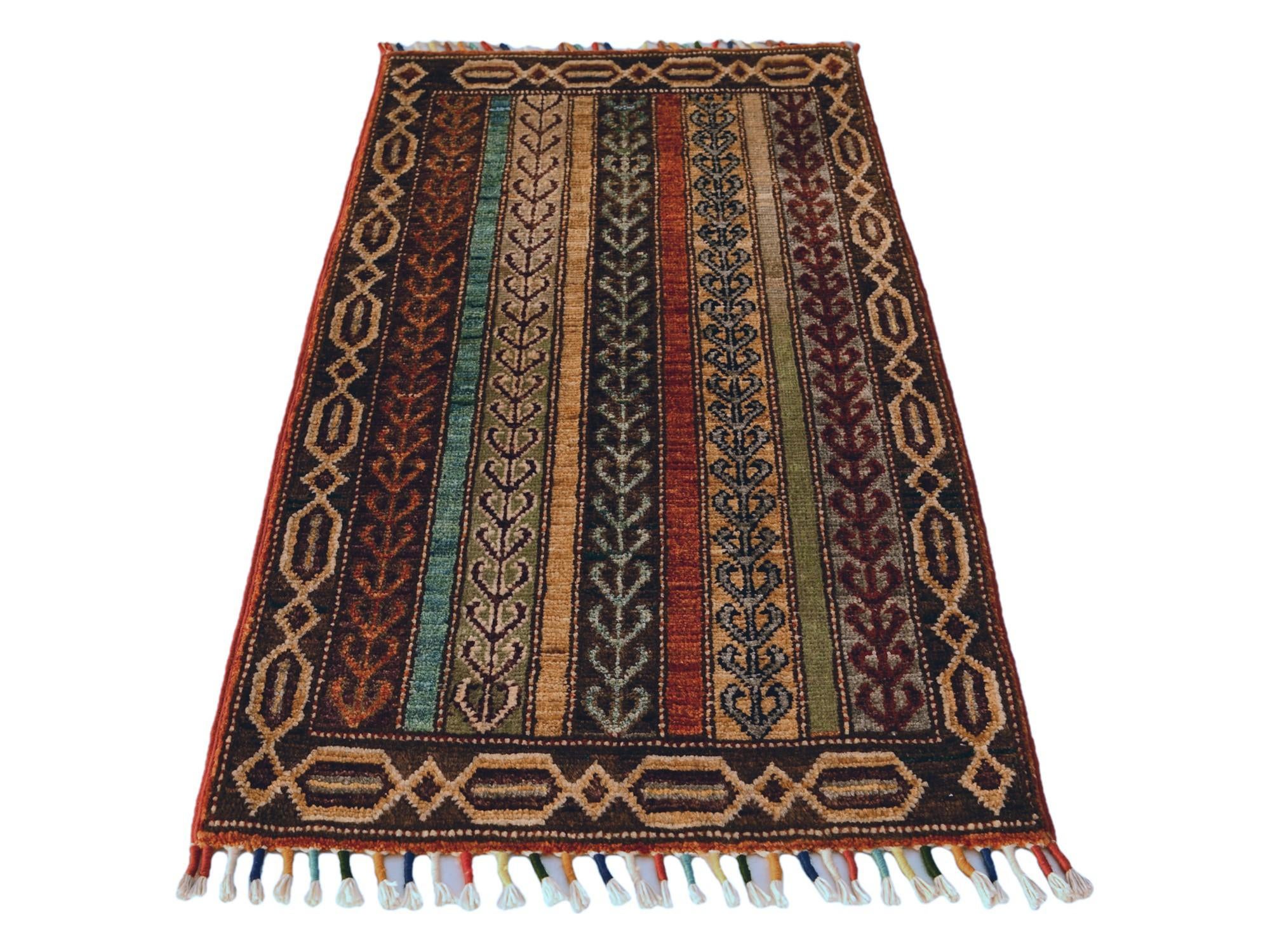 1' 8 x 3' 3 Hand Knotted Kazak Rug