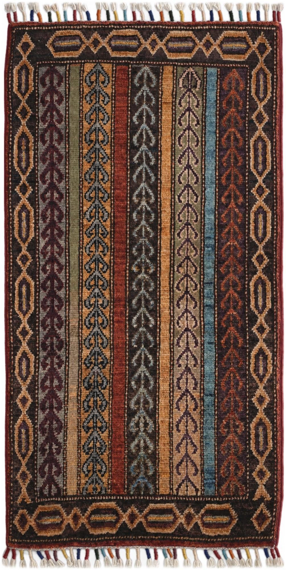 1' 8 x 3' 3 Hand Knotted Kazak Rug