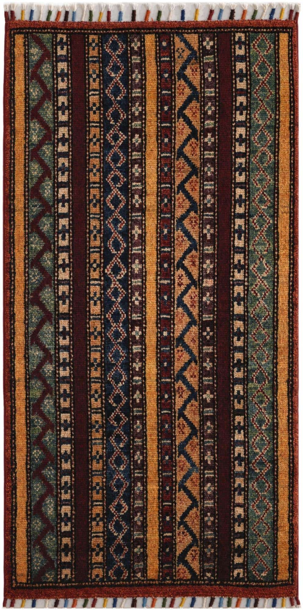 1' 8 x 3' 4 Hand Knotted Kazak Rug