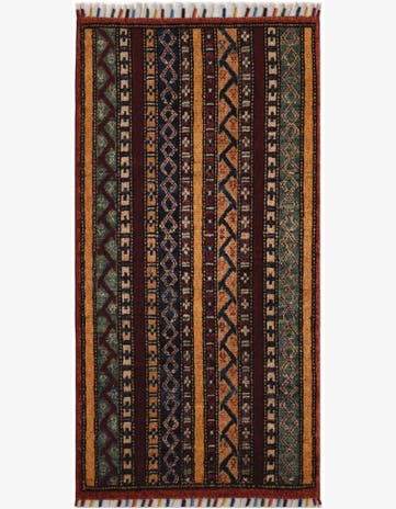 1' 8 x 3' 4 Hand Knotted Kazak Rug