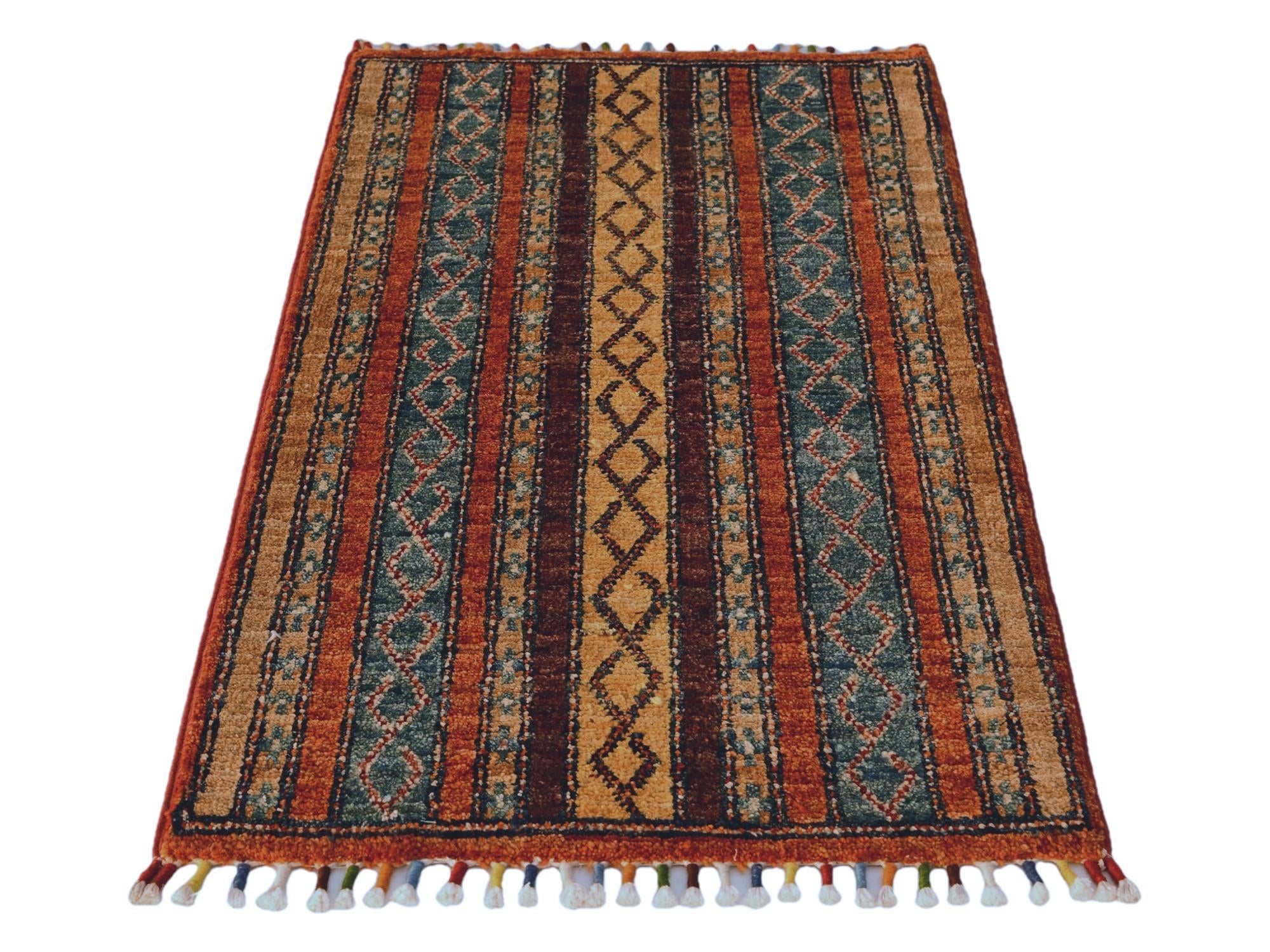 1' 9 x 3' 3 Hand Knotted Kazak Rug