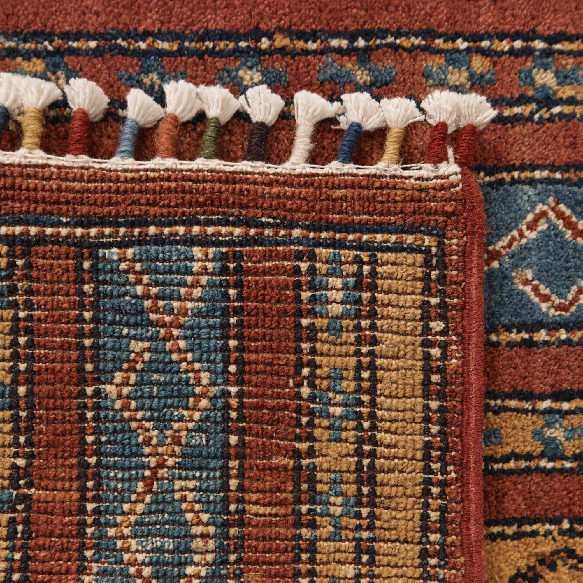 55cm x 100cm Hand Knotted Kazak Rug
