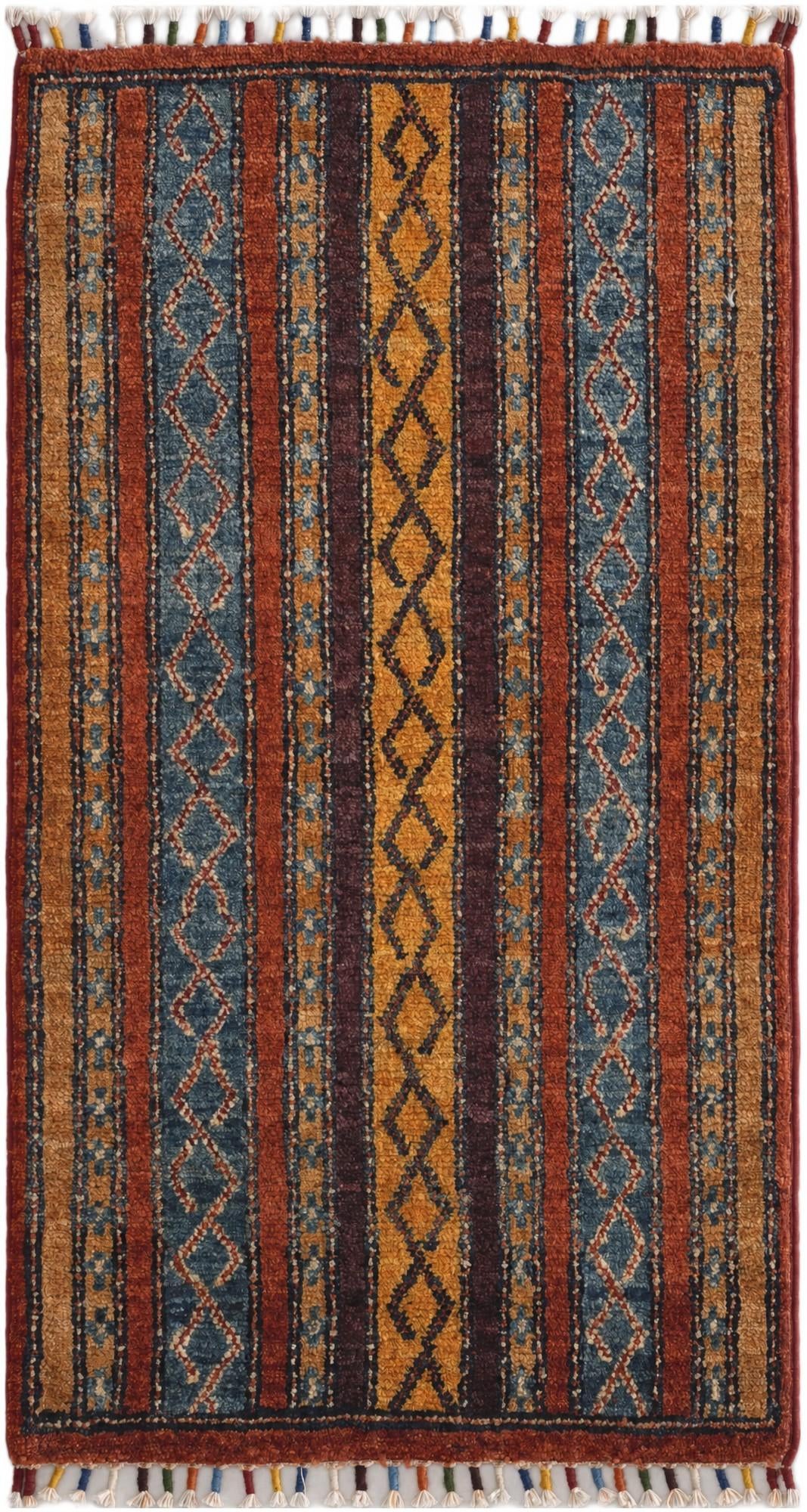 1' 9 x 3' 3 Hand Knotted Kazak Rug