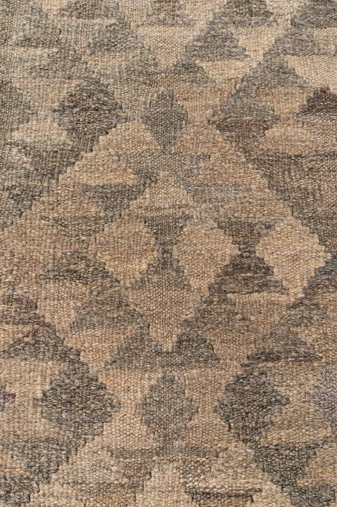 4' x 5' 10 Hand Woven Kilim Maymana Wool Rug