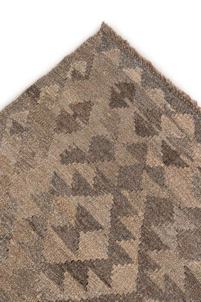 4' x 5' 10 Hand Woven Kilim Maymana Wool Rug