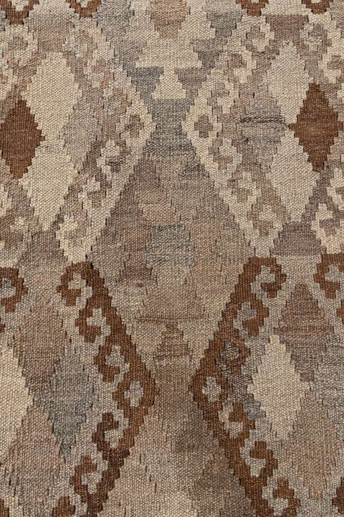 4' 6 x 5' 11 Hand Woven Kilim Maymana Wool Rug