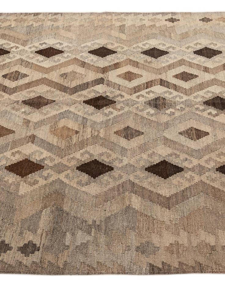 Detail image of 5' 3 x 6' 9  Hand Woven Kilim Maymana Wool Rug