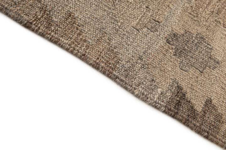 5' 3 x 6' 9 Hand Woven Kilim Maymana Wool Rug