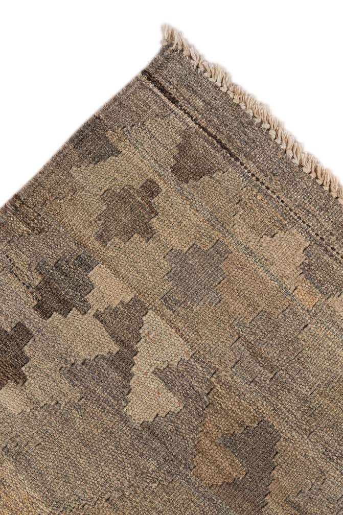 5' 3 x 6' 9 Hand Woven Kilim Maymana Wool Rug