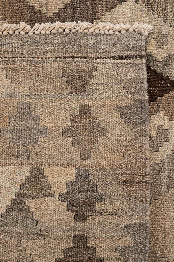 5' 3 x 6' 9 Hand Woven Kilim Maymana Wool Rug