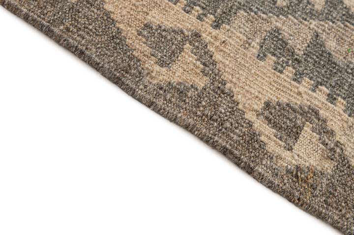 5' 3 x 6' 6 Hand Woven Kilim Maymana Wool Rug