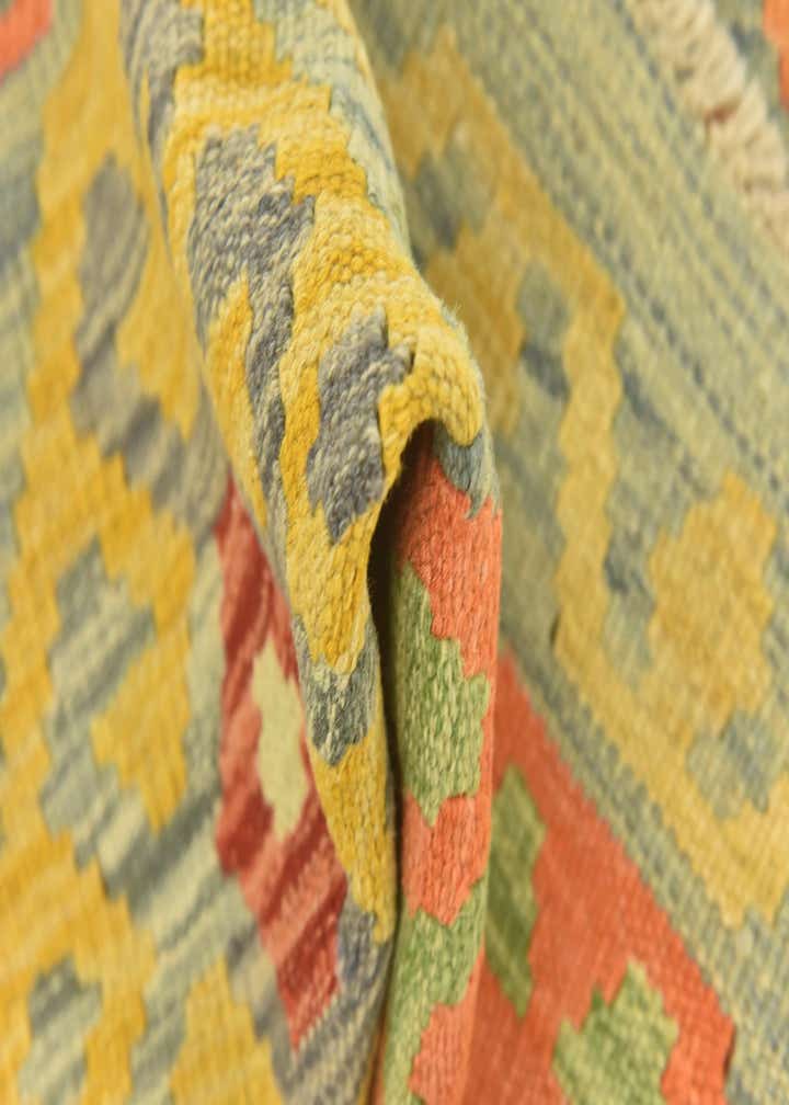 2' 10 x 4' 2 Hand Woven Kilim Maymana Wool Rug