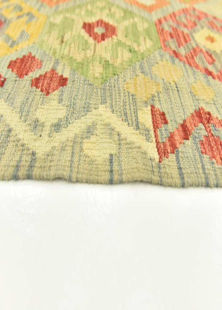 2' 10 x 4' 2 Hand Woven Kilim Maymana Wool Rug