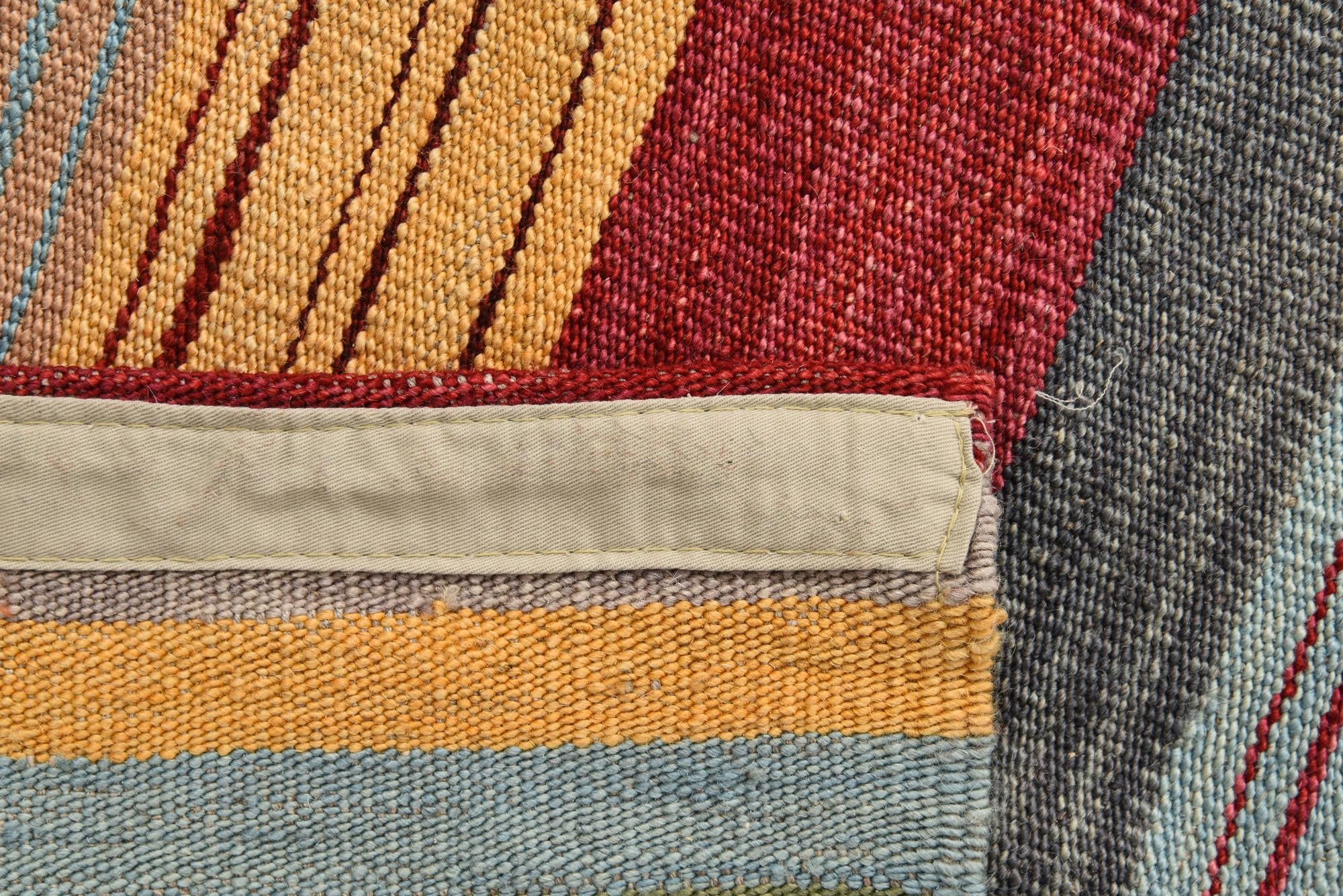 7' 1 x 9' 6 Hand Woven Kilim Modern Wool Rug