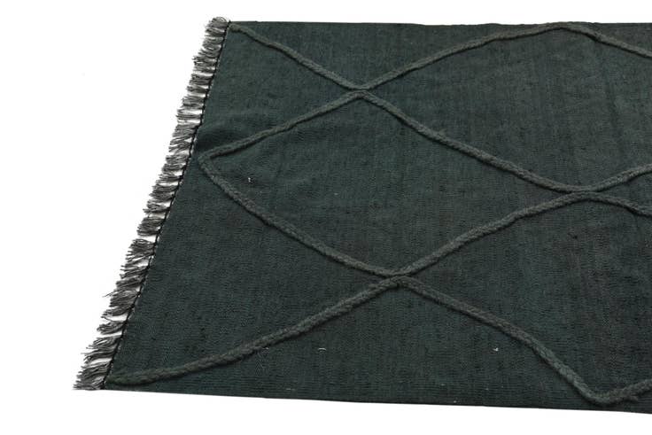 Detail image of 3' 5 x 4' 11 Hand Woven Kilim Modern Wool Rug