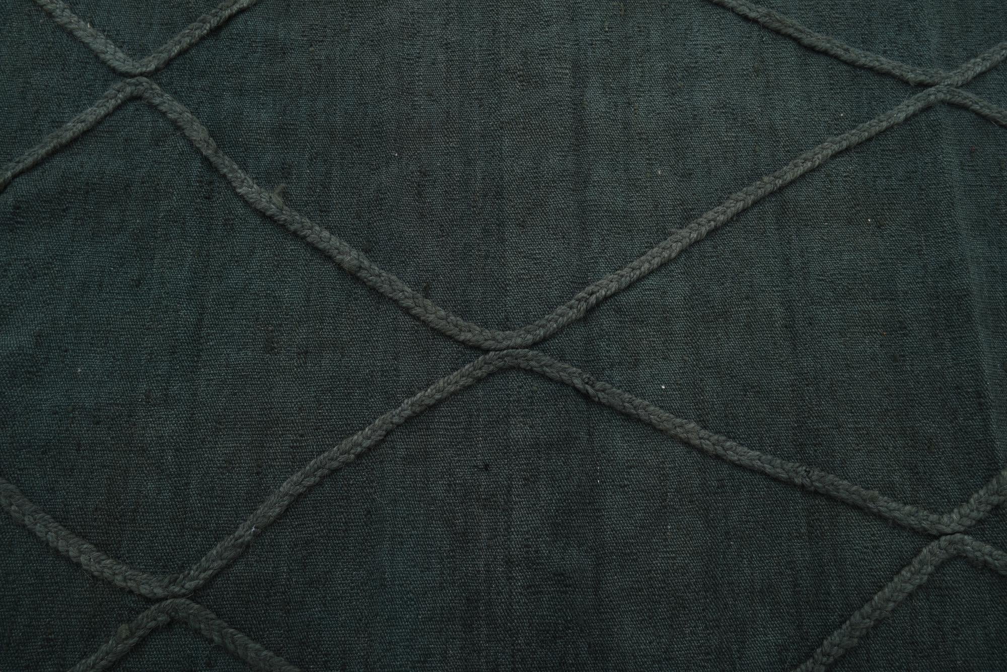 3' 5 x 4' 11 Hand Woven Kilim Modern Wool Rug